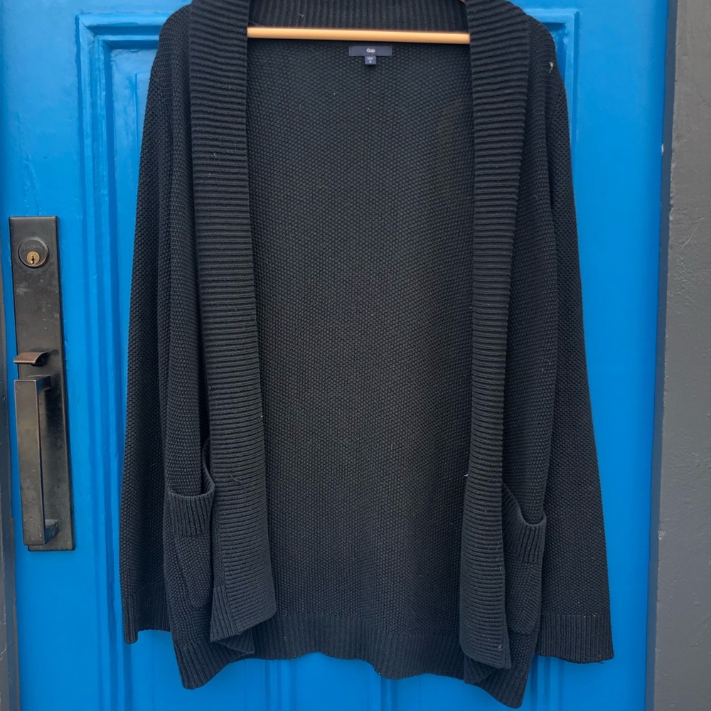 Black cardigan